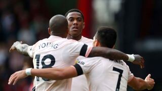 Manchester United venció 2-1 al Bournemouth por la jornada 11° de la Premier League