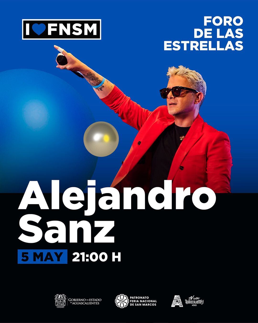 Alejandro Sanz es una de las estrellas de la Feria de San Marcos 2024 (Foto: @fnsm_oficial / Instagram)