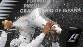 Lewis Hamilton se dio un gran sorbo de gloria en GP de España