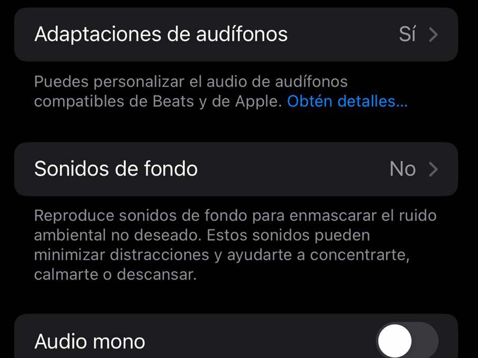 IPHONE | Solo anda a Sonidos de fondo dentro de la app. (Foto: MAG - Rommel Yupanqui)