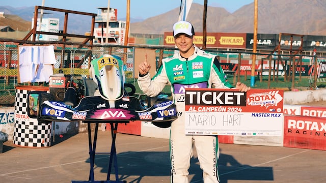 Mario Hart, seis veces campeón nacional de kartismo, buscará llegar al Mundial en Italia. (Foto: Difusión)