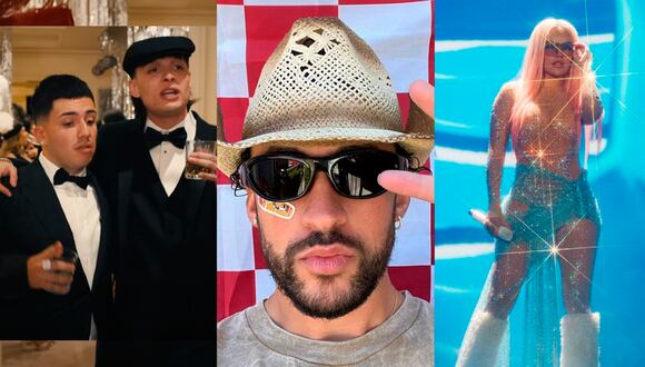 Bad Bunny, Peso Pluma y Eslabón Armado son los primeros ganadores de los Premios Billboard Latino 2023 | Foto: Cuentas de Instagram de los artistas / Composición EC
