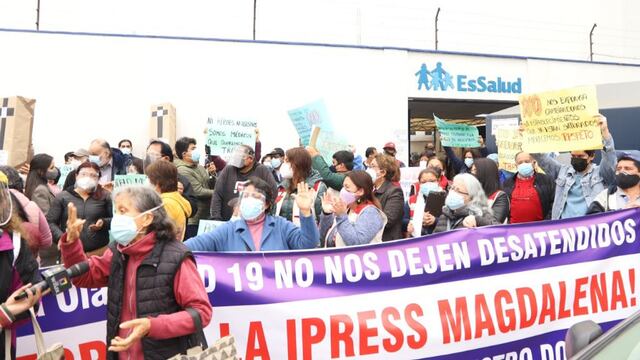 Magdalena: asegurados de Essalud protestan por cierre de establecimiento tras vencimiento de contrato 