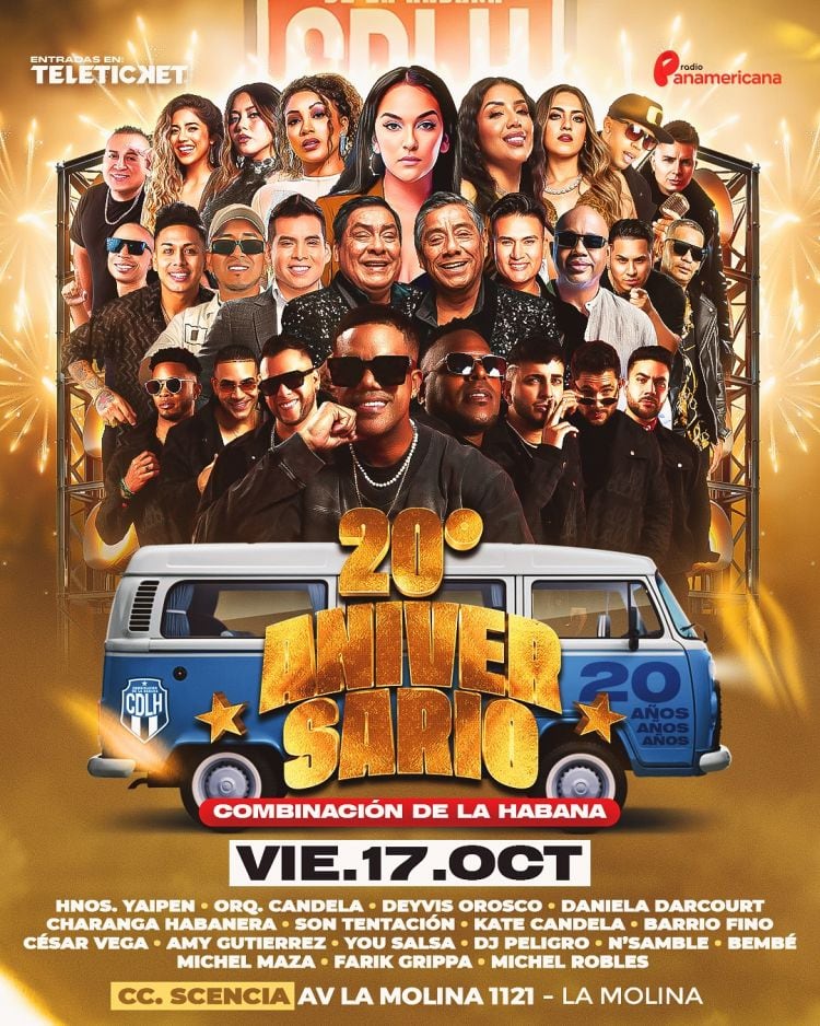 Combinación de La Habana celebra sus 20 años de trayectoria con un concierto especial. (Foto: Instagram)