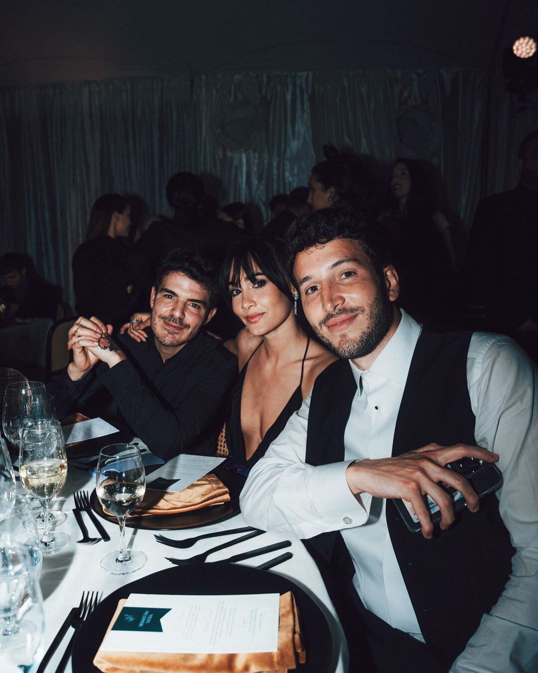 Aitana y Jesús de Paula junto a Sebastian Yatra (Foto: @phraanquicia / Instagram)