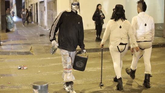 Ciudadanos en el Centro de Lima (fotos: Joel Alonzo)