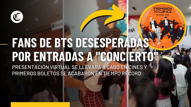 BTS en concierto: fans se aglomeran en boleterías de cine para comprar entrada a concierto virtual