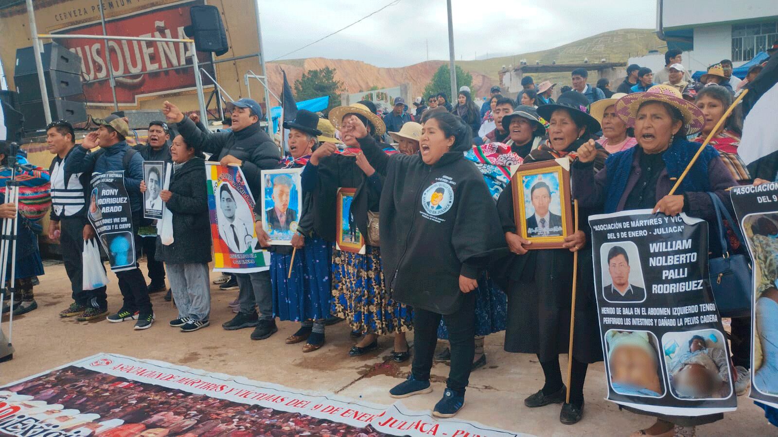 Familiares de las víctimas en Juliaca continúan pidiendo justicia. Foto: Feliciano Gutiérrez