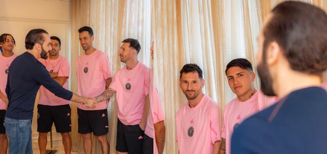 El encuentro viral entre Lionel Messi y Nayib Bukele previo al partido del Inter Miami
