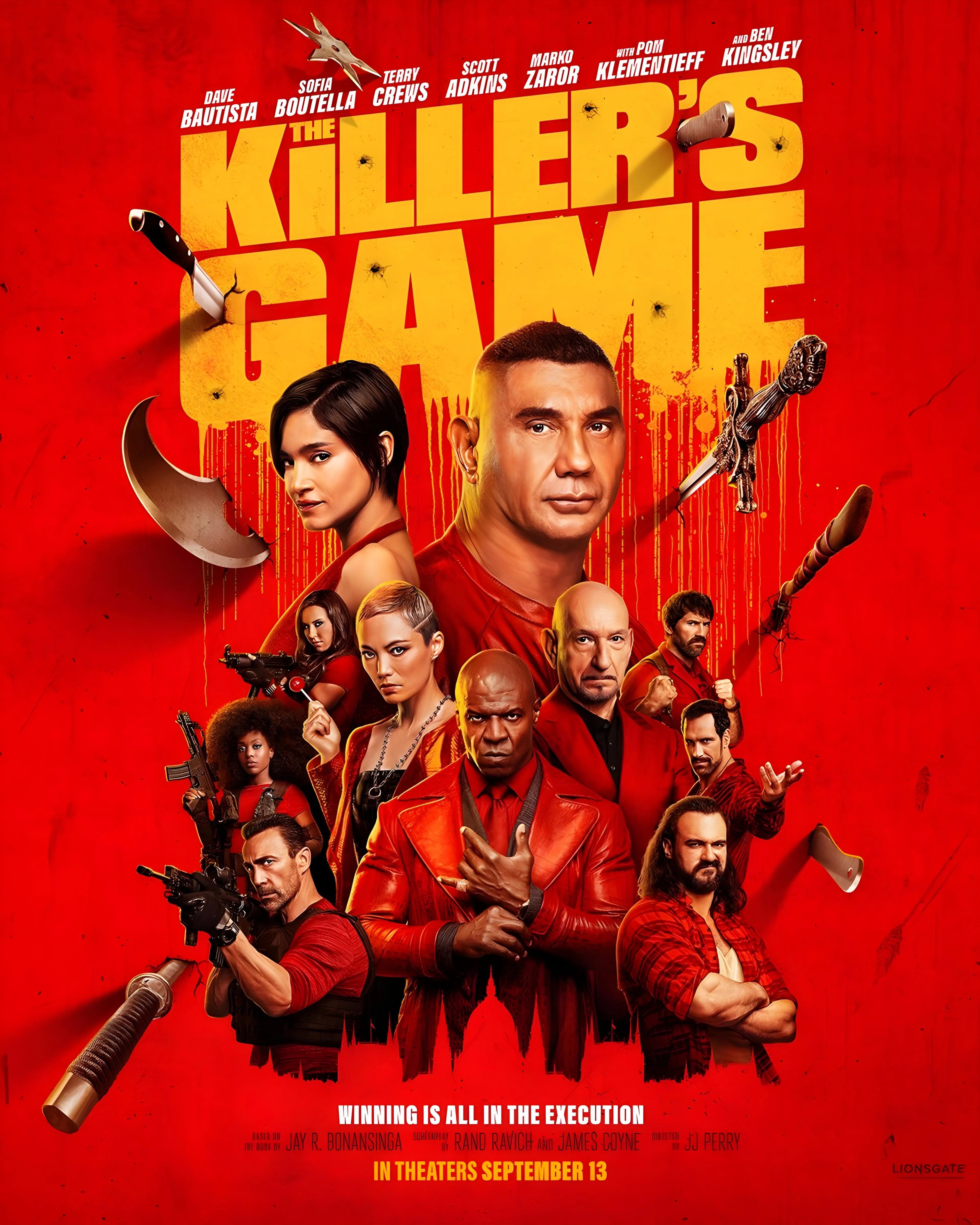 El póster de "El juego del asesino", película del director J.J. Perry que se desarrolla a lo largo de 104 minutos metraje (Foto: Top Film Distribution)