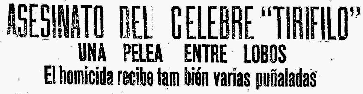 La lucha de dos asesinos puede ser normal hoy, pero hace más de 100 años impresionó a la propia Policía. Fue como una "esgrima de la chaveta" en plena madrugada rimense. (Foto-titular: GEC Archivo Histórico)