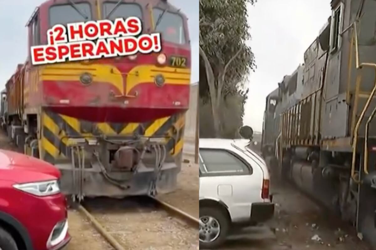 Varios vehículos han agarrado como estacionamiento los alrededores de los rieles del tren, lo que representa todo un peligro. Foto: composición EC/captura Buenos días Perú