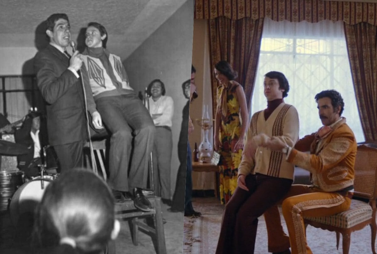 La serie "Chespirito: Sin querer queriendo" recrea el momento en el que Roberto Gómez Bolaños conoció el trabajo de Carlos Villagrán, quien hacía un sketch junto a Rubén Aguirre. (Fotos: Chavitico/ Captura de Max)