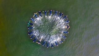 Las Truchas, las nadadoras de aguas abiertas que combaten el estrés frente al mar de Lima | FOTOS