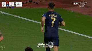 Está intratable: Cristiano Ronaldo anota el 3-0 de Al Nassr vs. Al Wahda | VIDEO