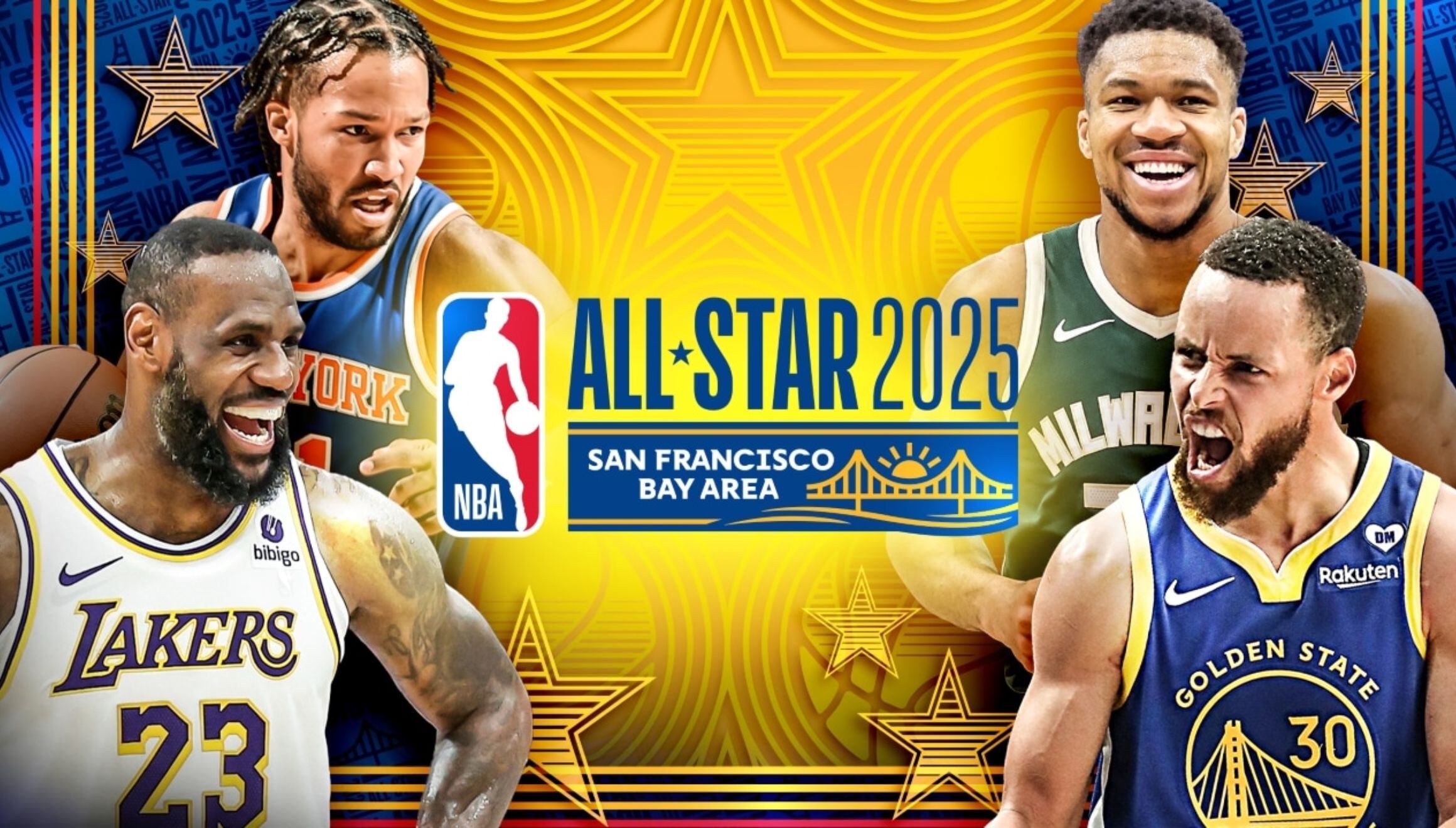 NBA All-Star Game 2025: horarios, canales de TV y opciones de streaming para ver en vivo el espectáculo de la NBA. | Crédito: nba.com / Composición Mix