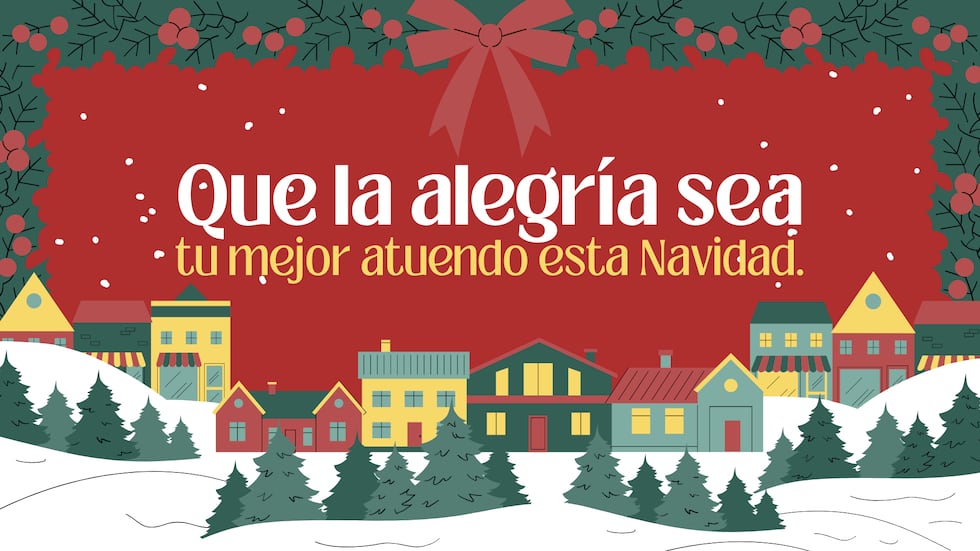 Que la alegría sea tu mejor atuendo esta Navidad. | Crédito: Canva / Composición Mag