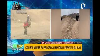 Ciclista pierde la vida frente a su hijo tras sufrir accidente en el Morro Solar [VIDEO]