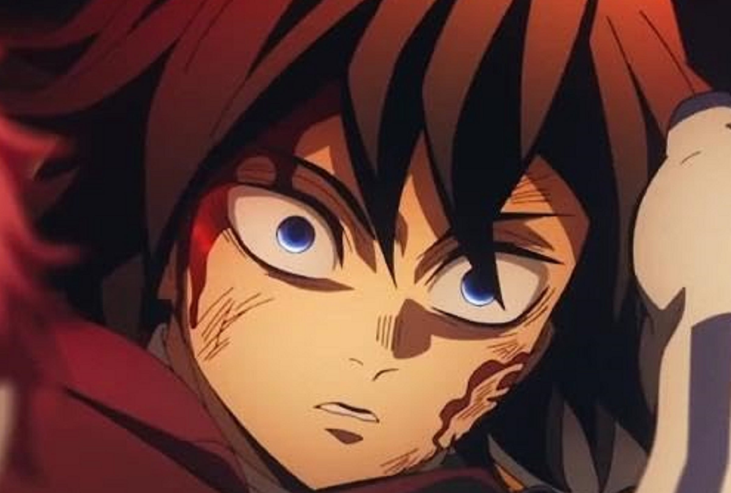 Giyu Tomioka, el Pilar del Agua (Mizunoki), uno de los espadachines de más alto rango dentro del Cuerpo de Cazadores de Demonios en una escena de la película anime "Demon Slayer: Infinity Castle" (Foto: Ufotable)