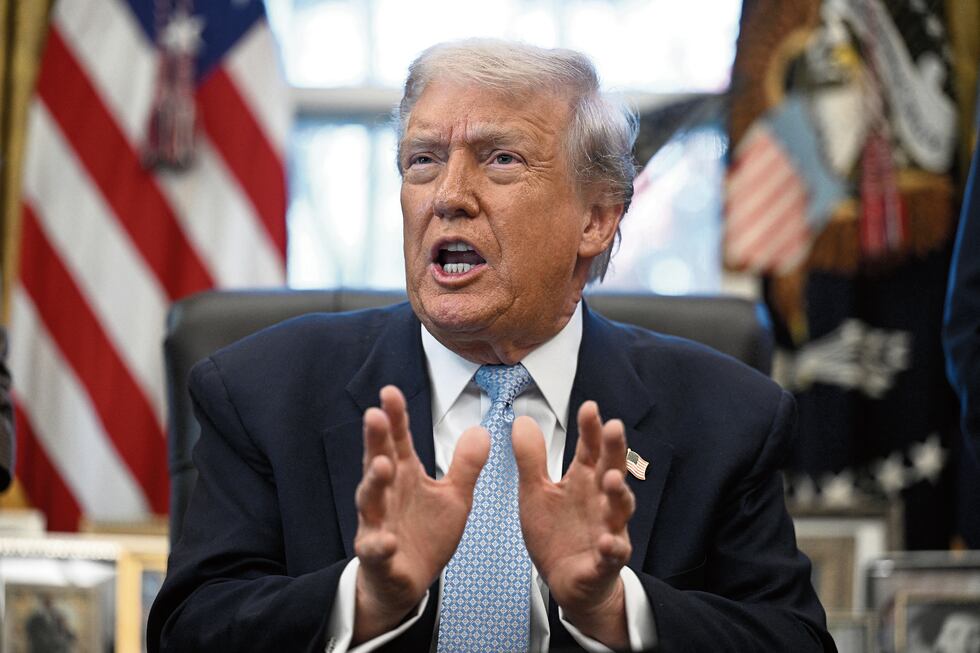 El mandatario de Estados Unidos, Donald Trump, afirmó ser el presidente interino de Venezuela. (Foto: AFP)