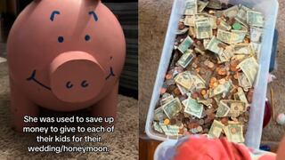Familia de California rompe su alcancía después de 12 años y el monto final decepciona a usuarios