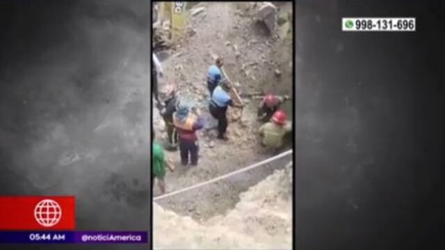 Huarochirí: hombre pierde la vida tras deslizamiento de tierra en una obra de San Antonio