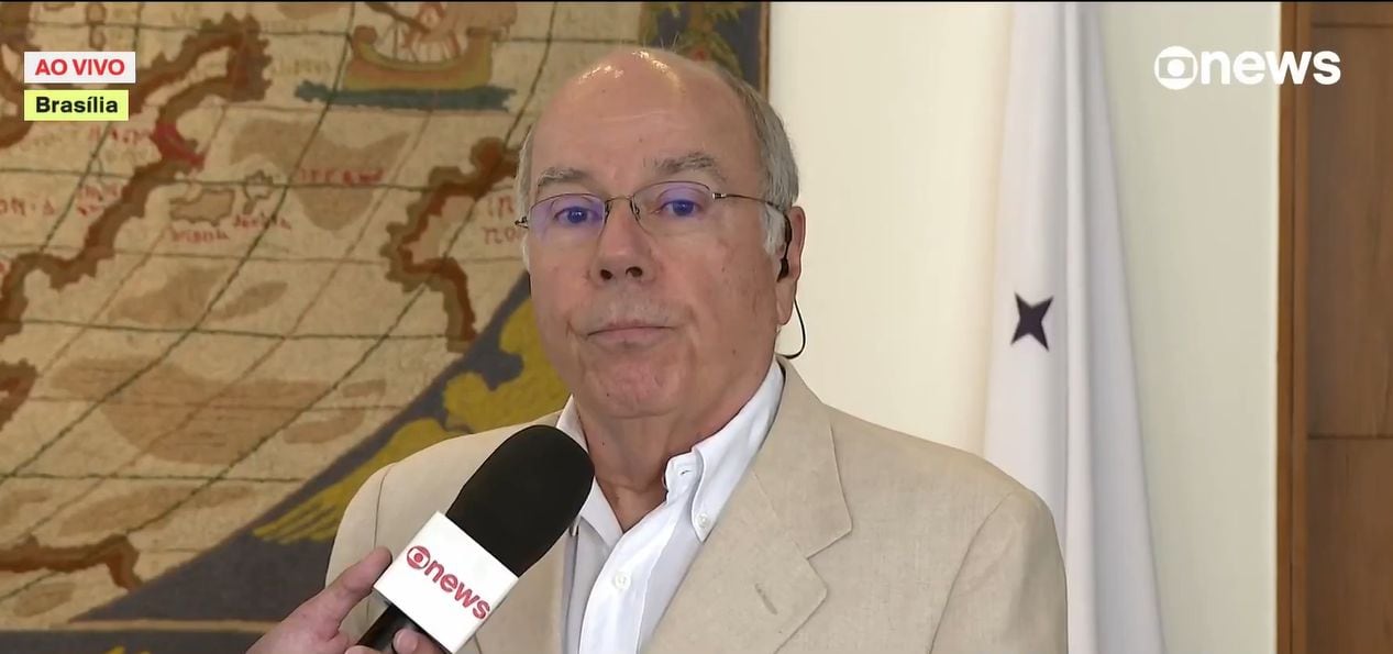 Mauro Vieira, canciller de Brasil, defiende asilo a favor de Nadine Heredia. (Captura: G1.com)