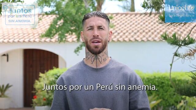 Sergio Ramos se une al llamado de Unicef por un Perú sin anemia