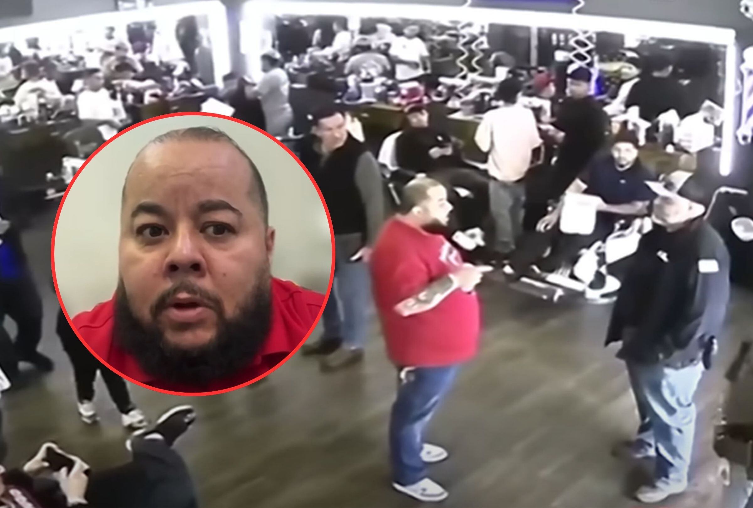 Óscar Vargas, un barbero de Texas, se animó a encarar a agentes migratorios de ICE por ingresar a su negocio. (Foto: Noticias Telemundo / YouTube)