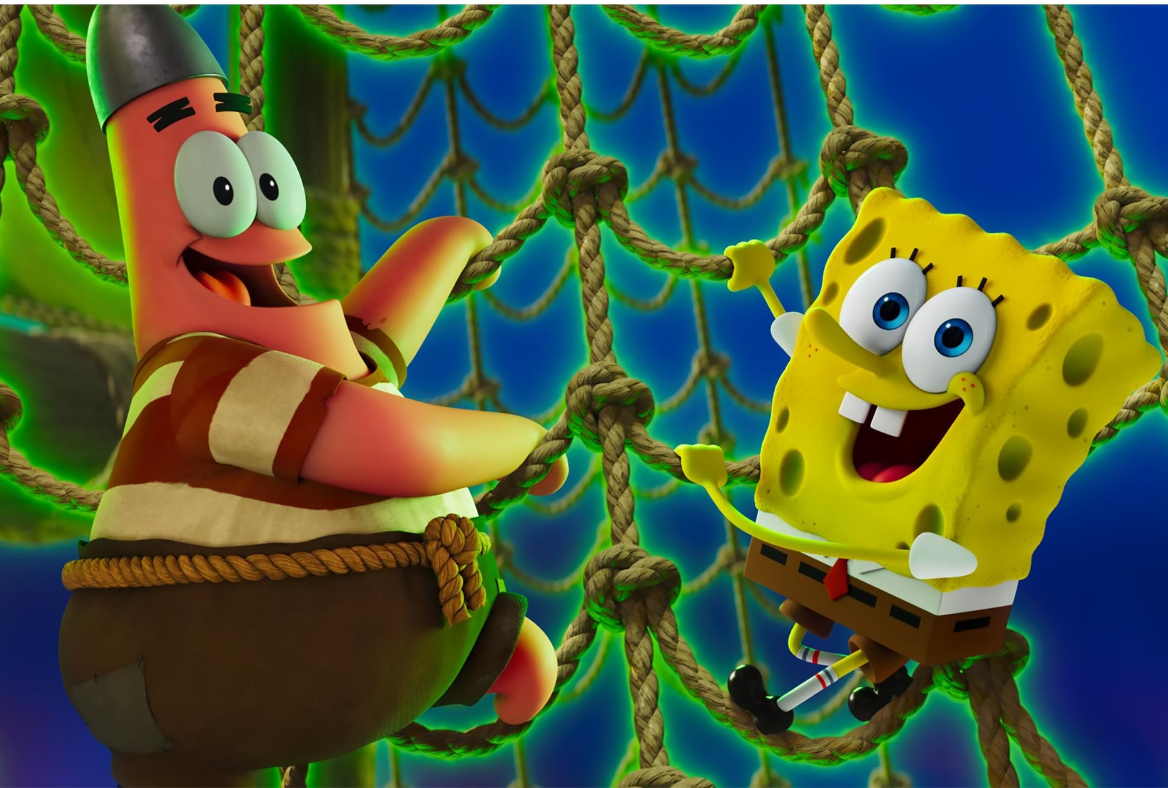 Patricio y Bob Esponja son figuras clave de la película animada de comedia y aventuras "Bob Esponja: En busca de los pantalones cuadrados" (Foto: Nickelodeon Animation Studios / Paramount Pictures)