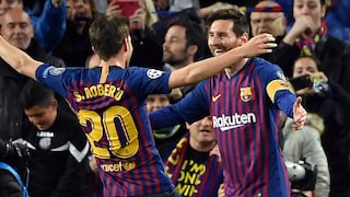 Barcelona gana 3-0 al Manchester United, con doblete de Messi y clasifica a semifinales