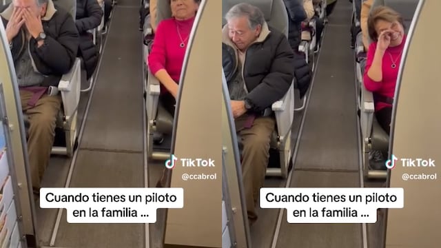 Tiktok viral: el emotivo discurso de un piloto a sus padres y abuelos durante un vuelo 