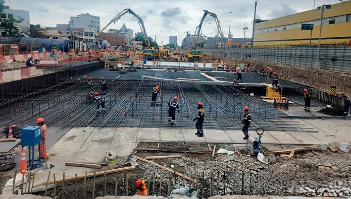La Estación Central de la Línea 2 del Metro se conectará, mediante un túnel, con la Estación Central del Metropolitano. (Foto: Ositrán)