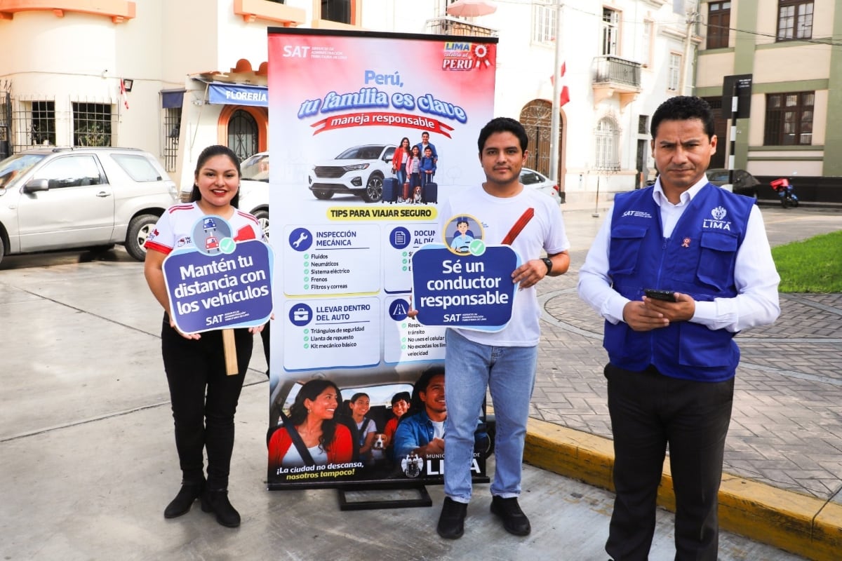 SAT brinda recomendaciones para prevenir accidentes durante el feriado largo de Fiestas Patrias