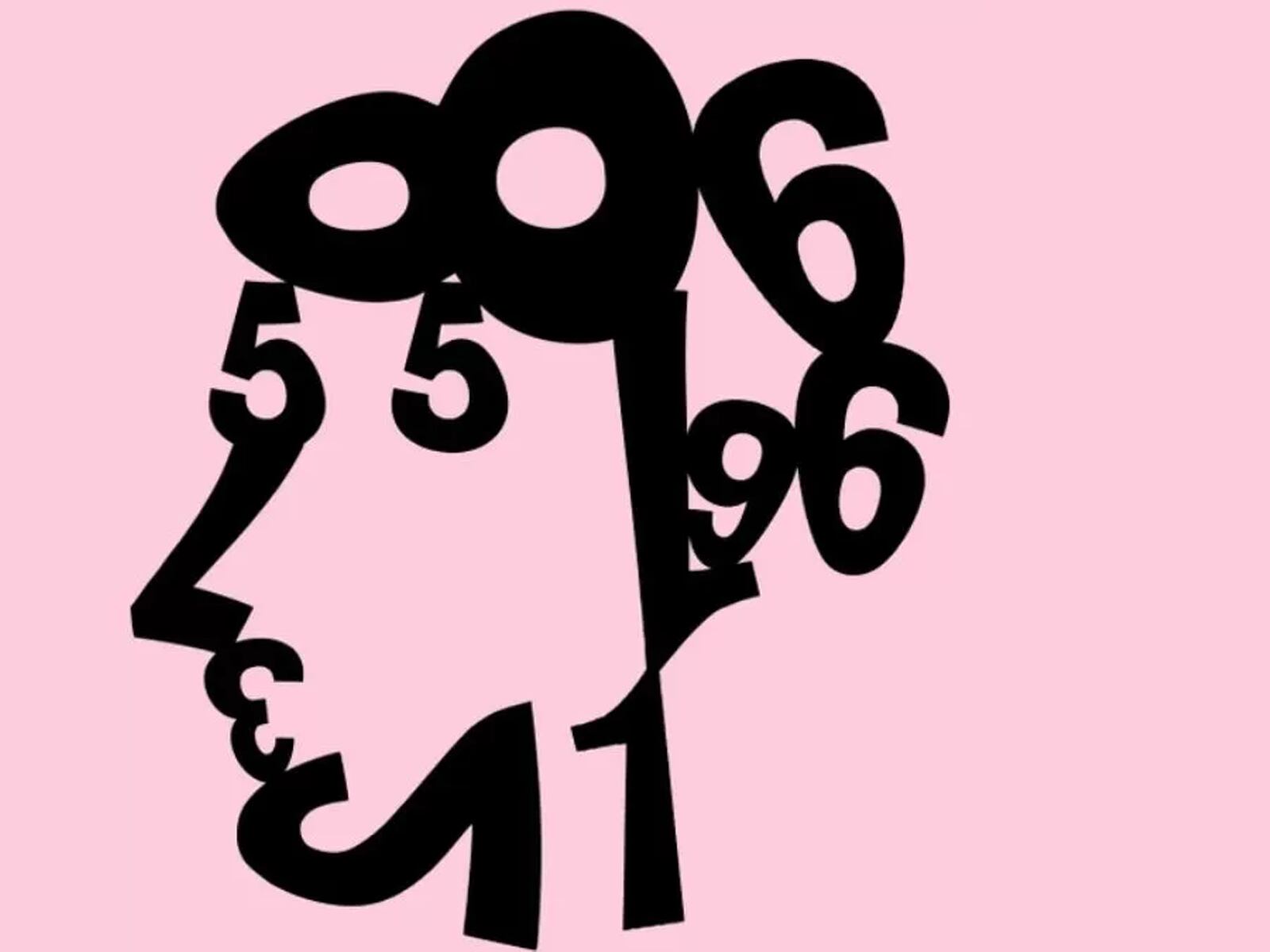 RETO VISUAL | Intenta poner a prueba tu inteligencia detectando todos los números ocultos dentro de este rostro humano en la imagen. Bright Side