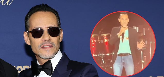 La reacción de Marc Anthony luego que le lanzaran una botella durante su concierto en Barranquilla