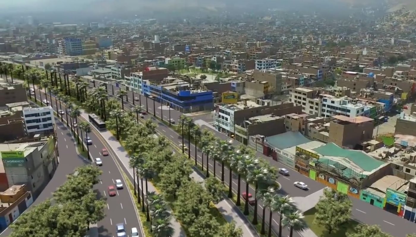 La avenida Universitaria conecta con seis distritos, es decir, con Comas, San Miguel, Carabayllo, Cercado de Lima, San Martín de Porres y Los Olivos.