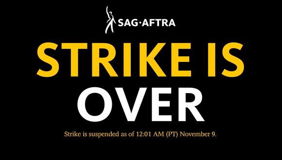 SAG-AFTRA: Actores de Hollywood ponen fin a su huelga luego de establecer acuerdos | Foto: Twitter