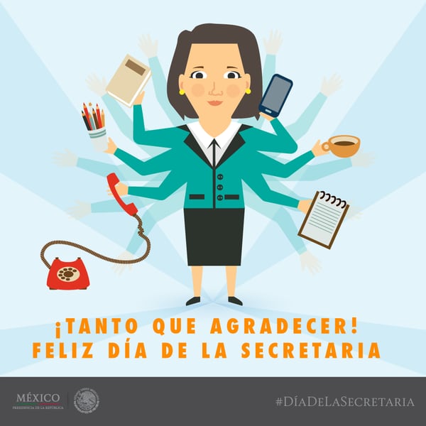 Las mejores frases e imágenes por el Día de la Secretaria. (Foto: Pinterest).