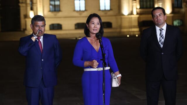 Keiko Fujimori sobre adelanto de elecciones: “Quedan dos días, lo que no puede ocurrir es mirar de costado”