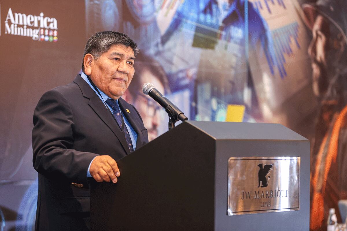 El ministro de Energía y Minas, Rómulo Mucho, participó en el evento minero Peru MiningBusiness 2025. Foto: gob.pe.