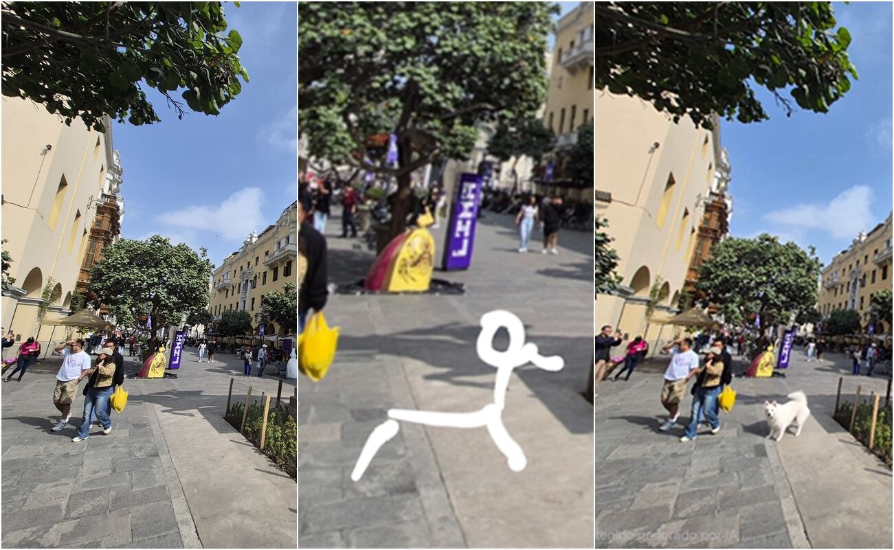 Galaxy S25 FE abre las posibilidades de trabajar con la inteligencia artificial, como dibujar sobre una fotografía para generar nuevas versiones.