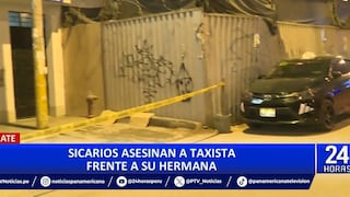 Ate: sicarios matan de ocho balazos a taxista en la avenida Metropolitana | VIDEO