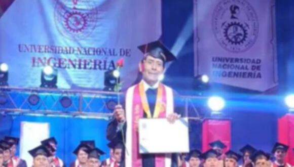 Don Porfirio logró graduarse de la UNI. (Foto: Andina)