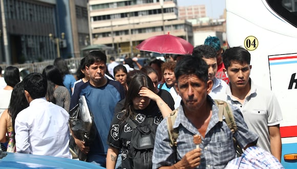En Lima Metropolitana, los distritos del norte y este de la ciudad registran valores máximos del IUV de entre 10 y 13. (FOTO: GEC)