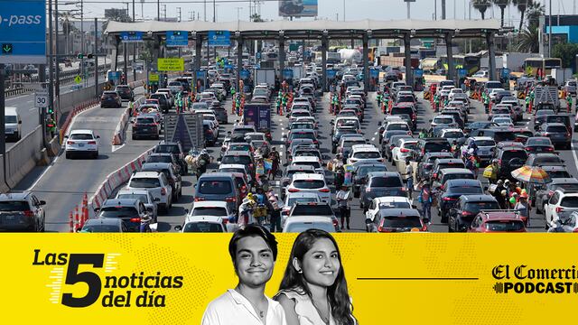 Noticias de hoy en Perú: Congestión vehícular, Rafael Vela, y 3 noticias más en el Podcast de El Comercio