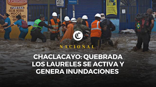 Chaclacayo: lluvia activa quebrada Los Laureles e impide el paso en la Carretera Central