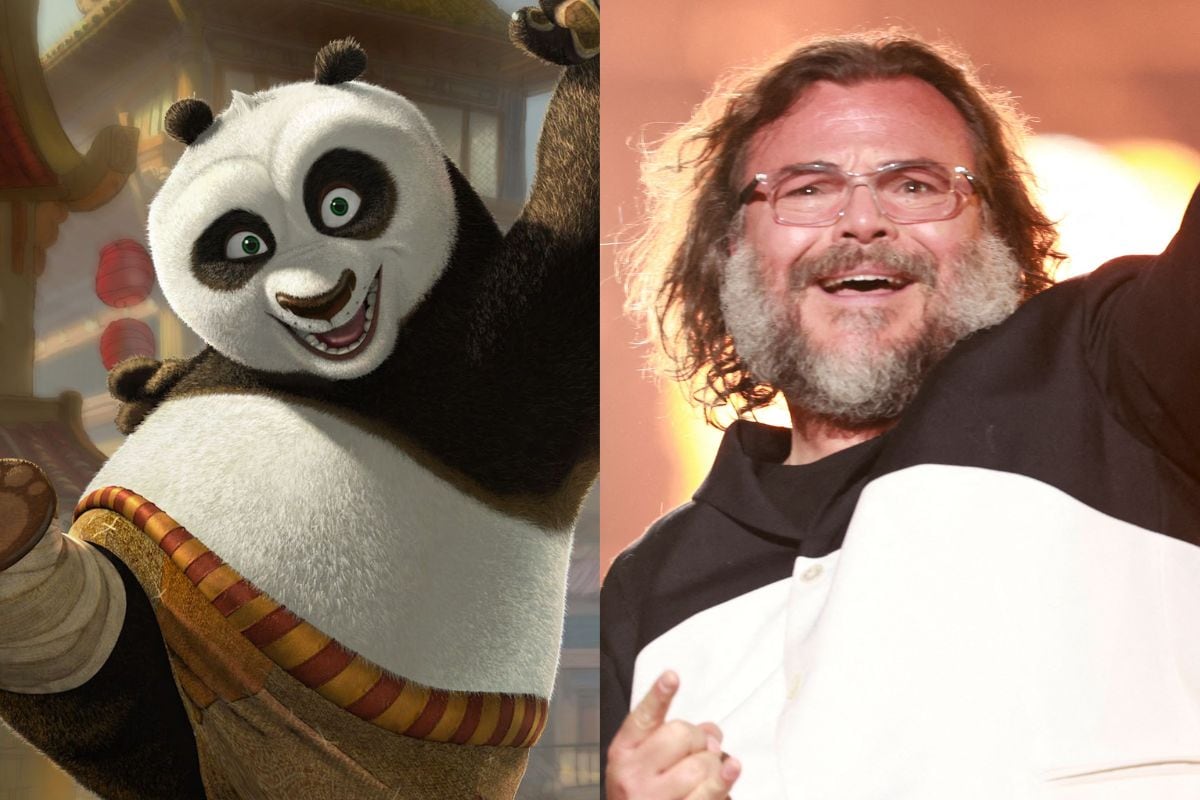 Jack Black como Po en la película “Kung Fu Panda” (Fotos: DreamWorks / AFP)