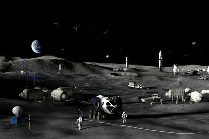 El objetivo de la NASA: regresar a la Luna en el gobierno de Trump y construir una base lunar