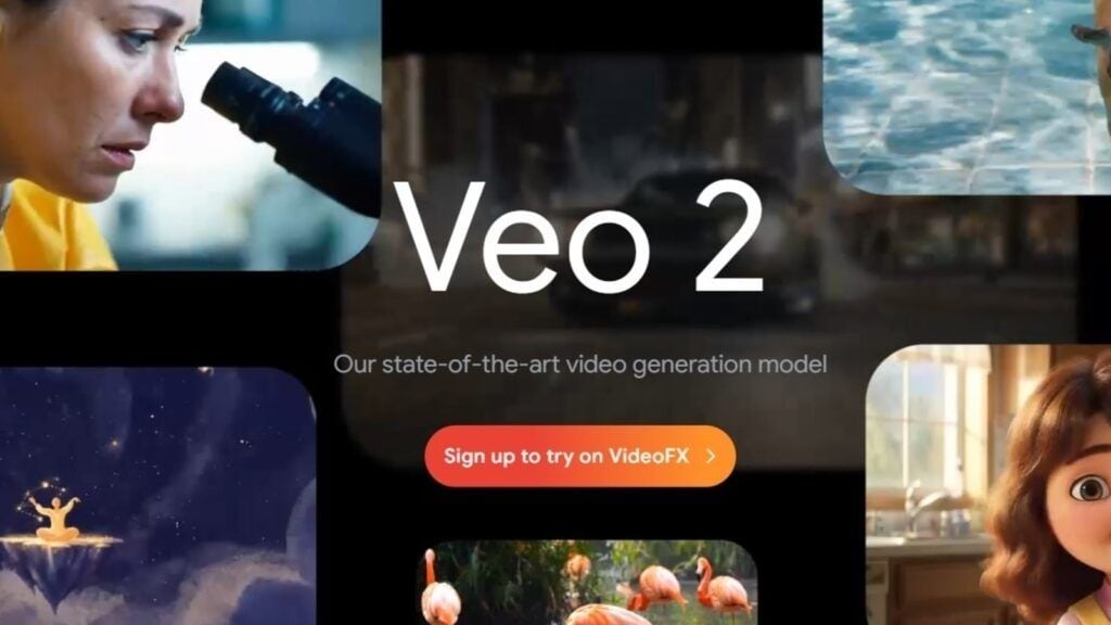 Veo 2, el programa de producción de videos utilizando IA de Google.
